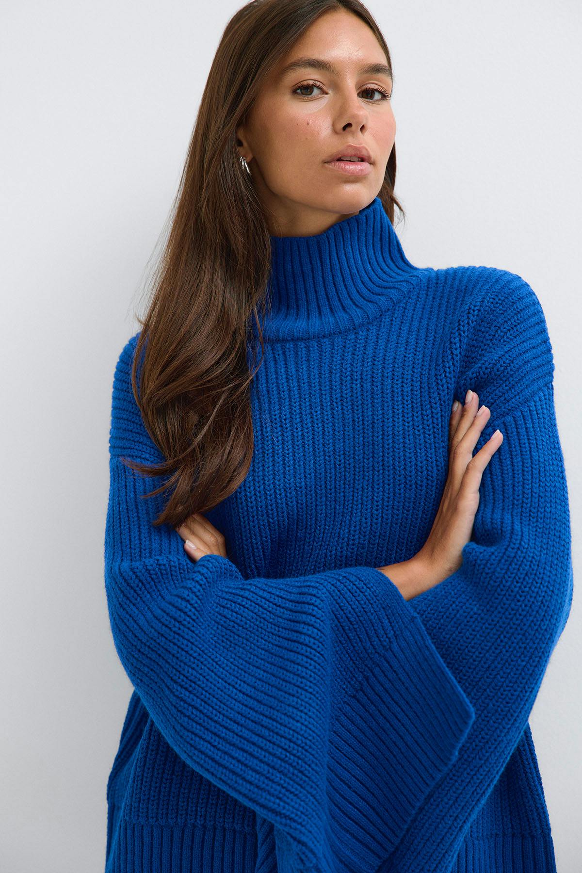 Knitted turtleneck sweater