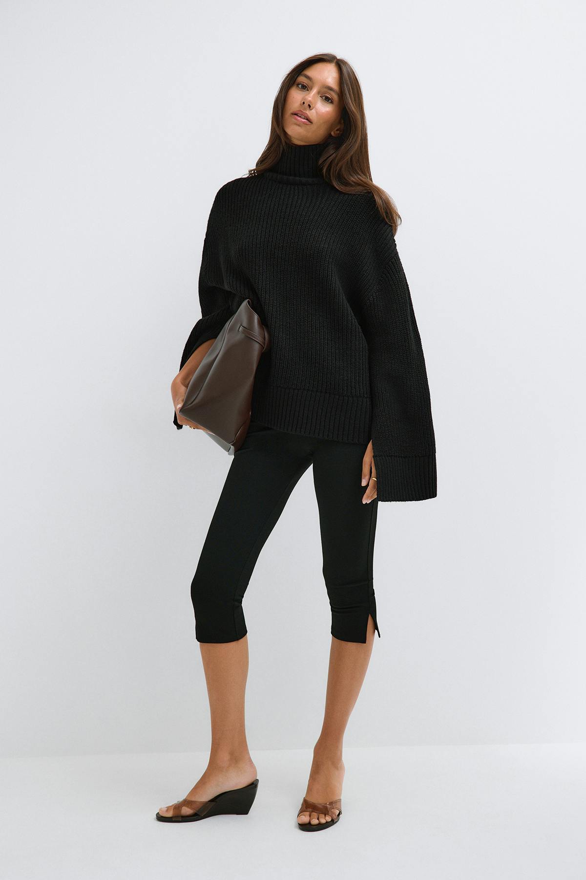 Knitted turtleneck sweater