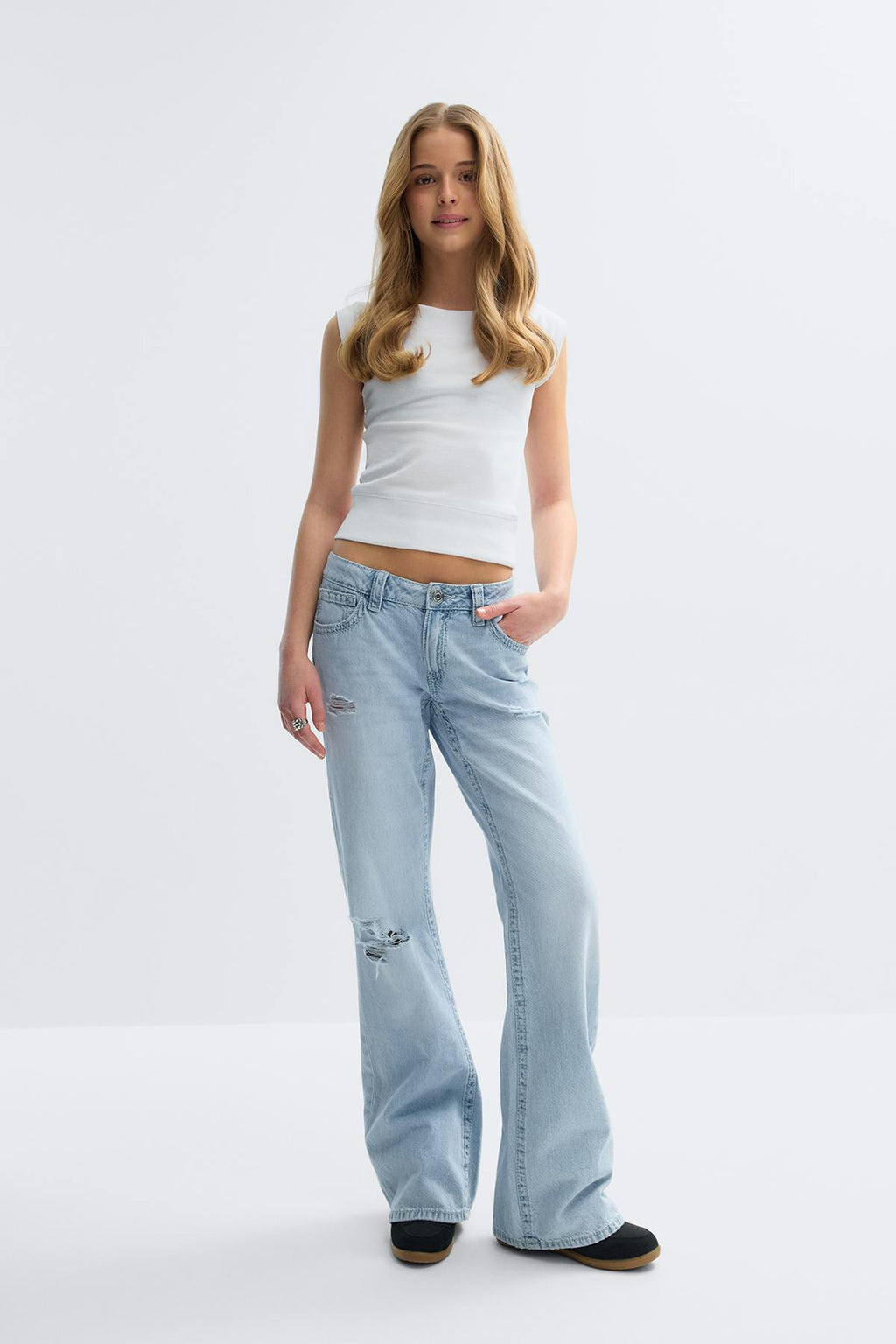 Y for real low loose jeans