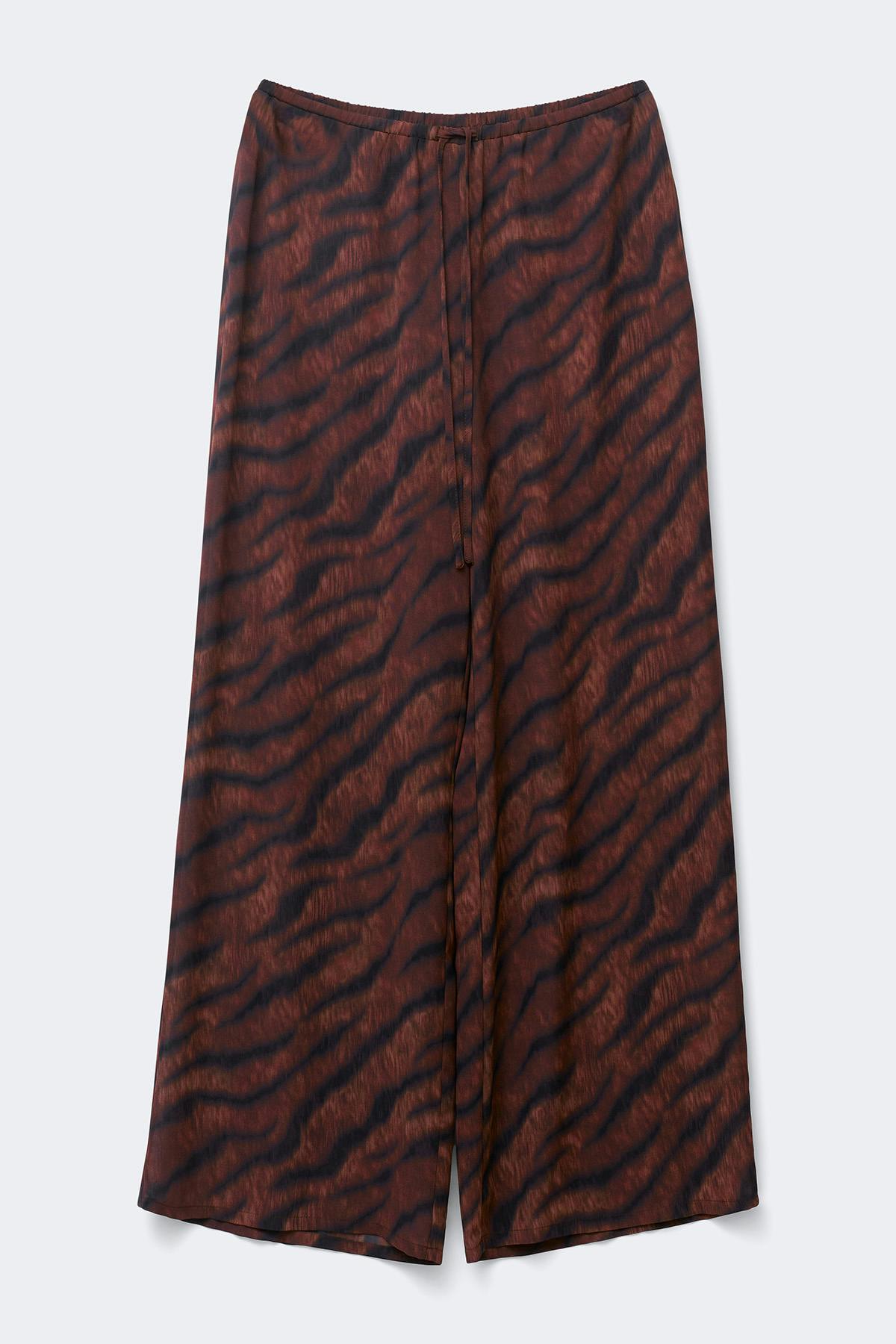 Wide chiffon trousers