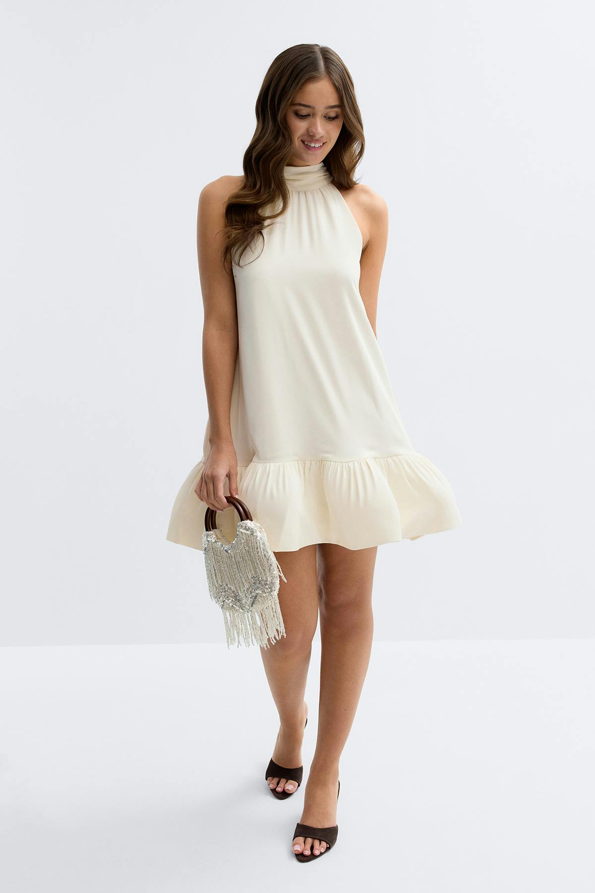 Mini frill dress