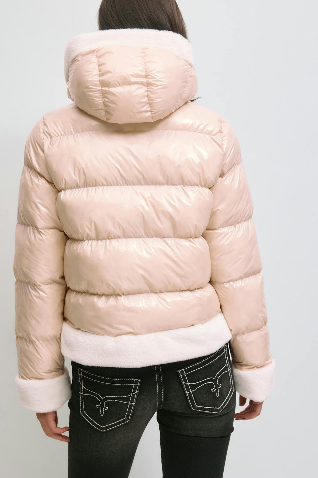14+ padded fur jacket