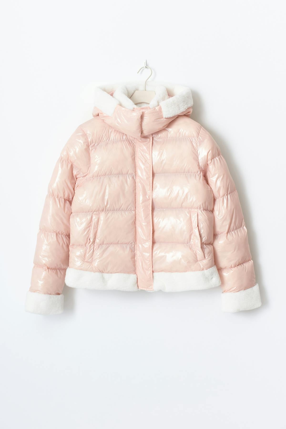 14+ padded fur jacket