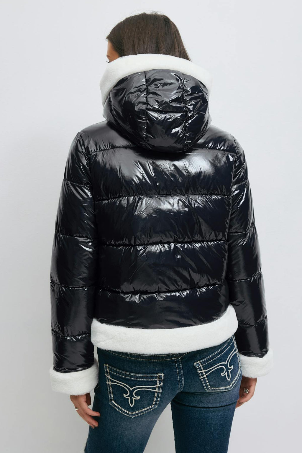 14+ padded fur jacket