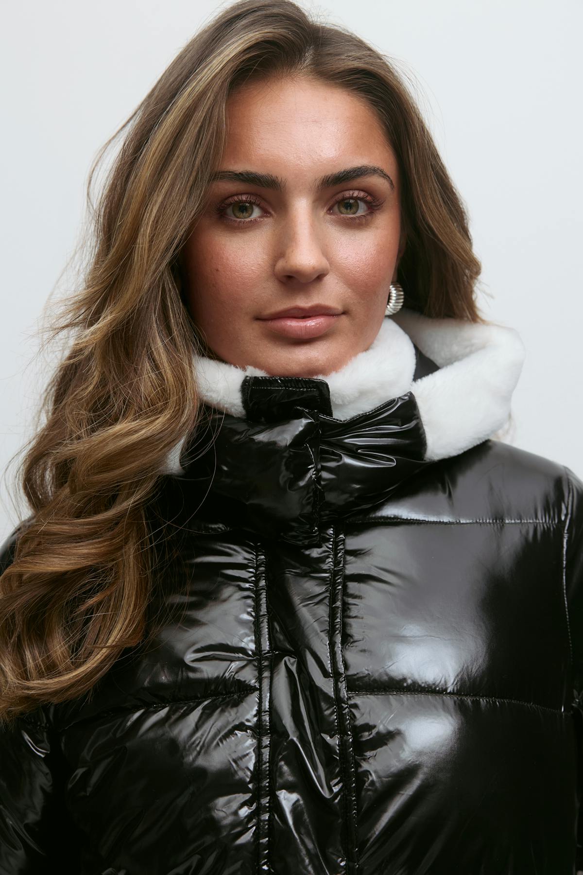 14+ padded fur jacket