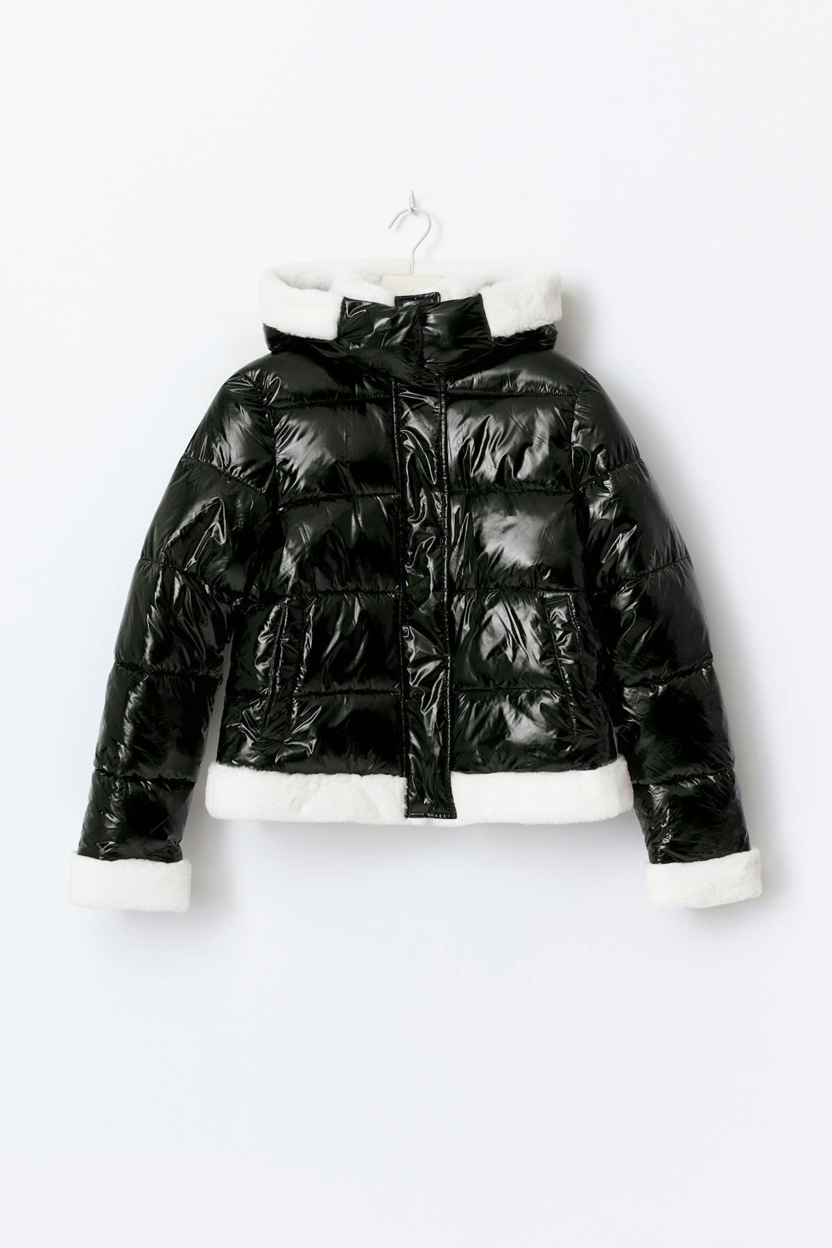 14+ padded fur jacket