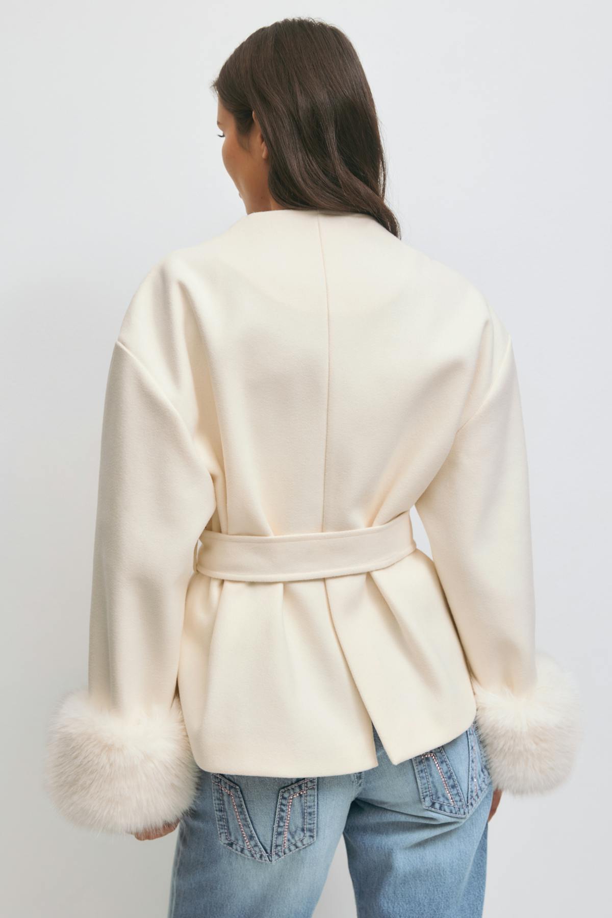 14+ shaped fur felt jacket