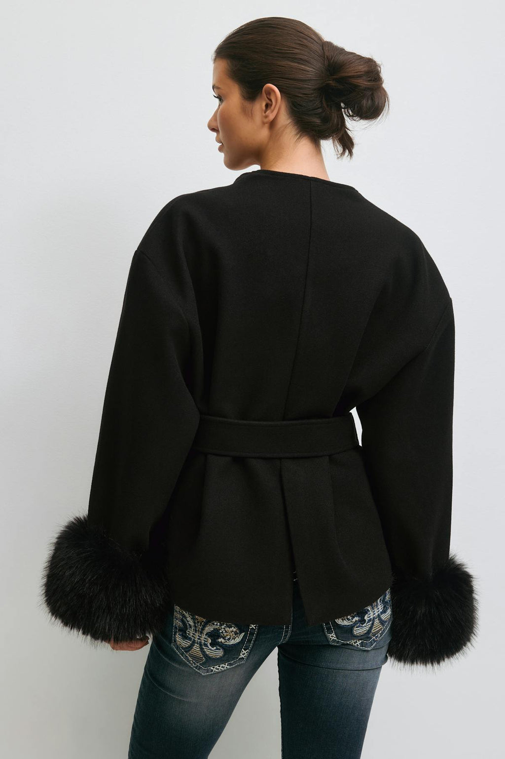 14+ shaped fur felt jacket