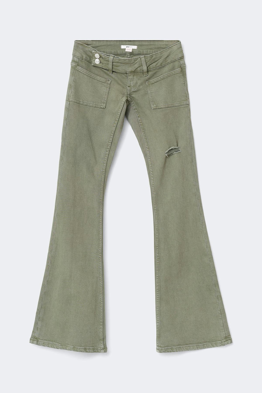 14+ pleated flare jeans tall