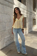 14+ the cross low flare jeans