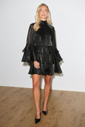 Flowy frill mini dress