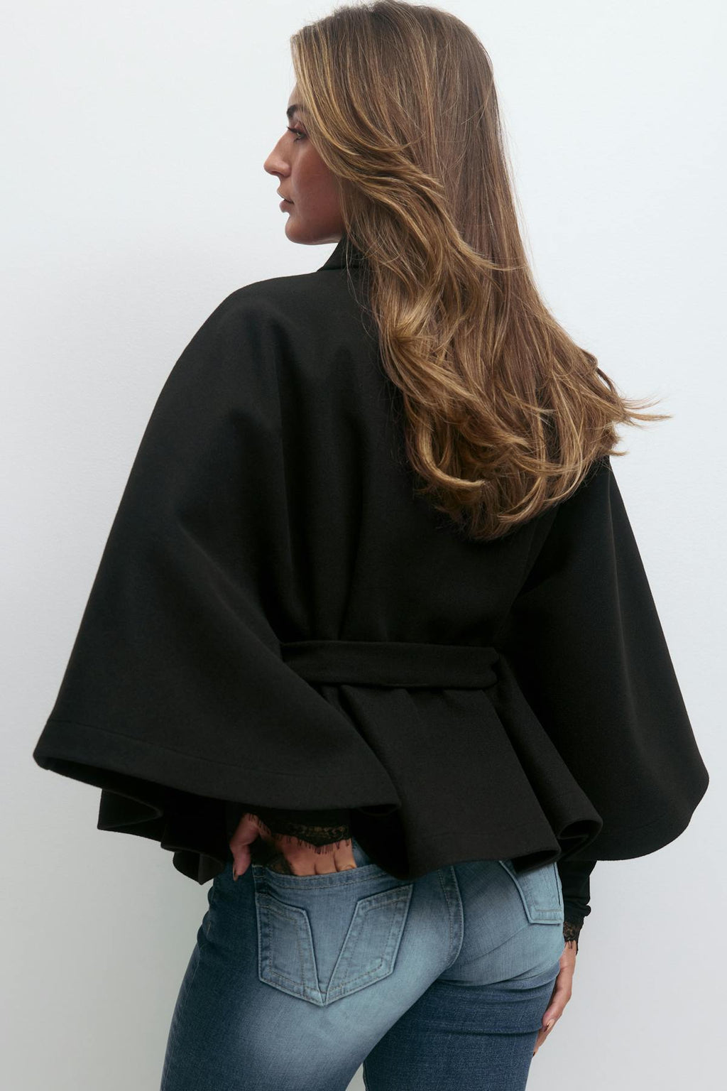 14+ belted cape