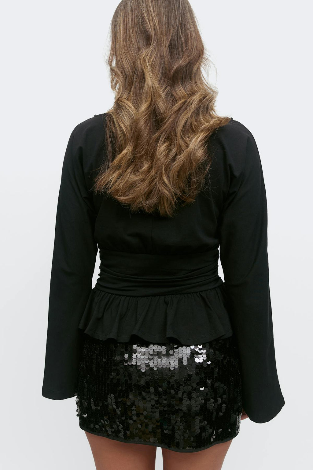 14+ ruched long sleeve top