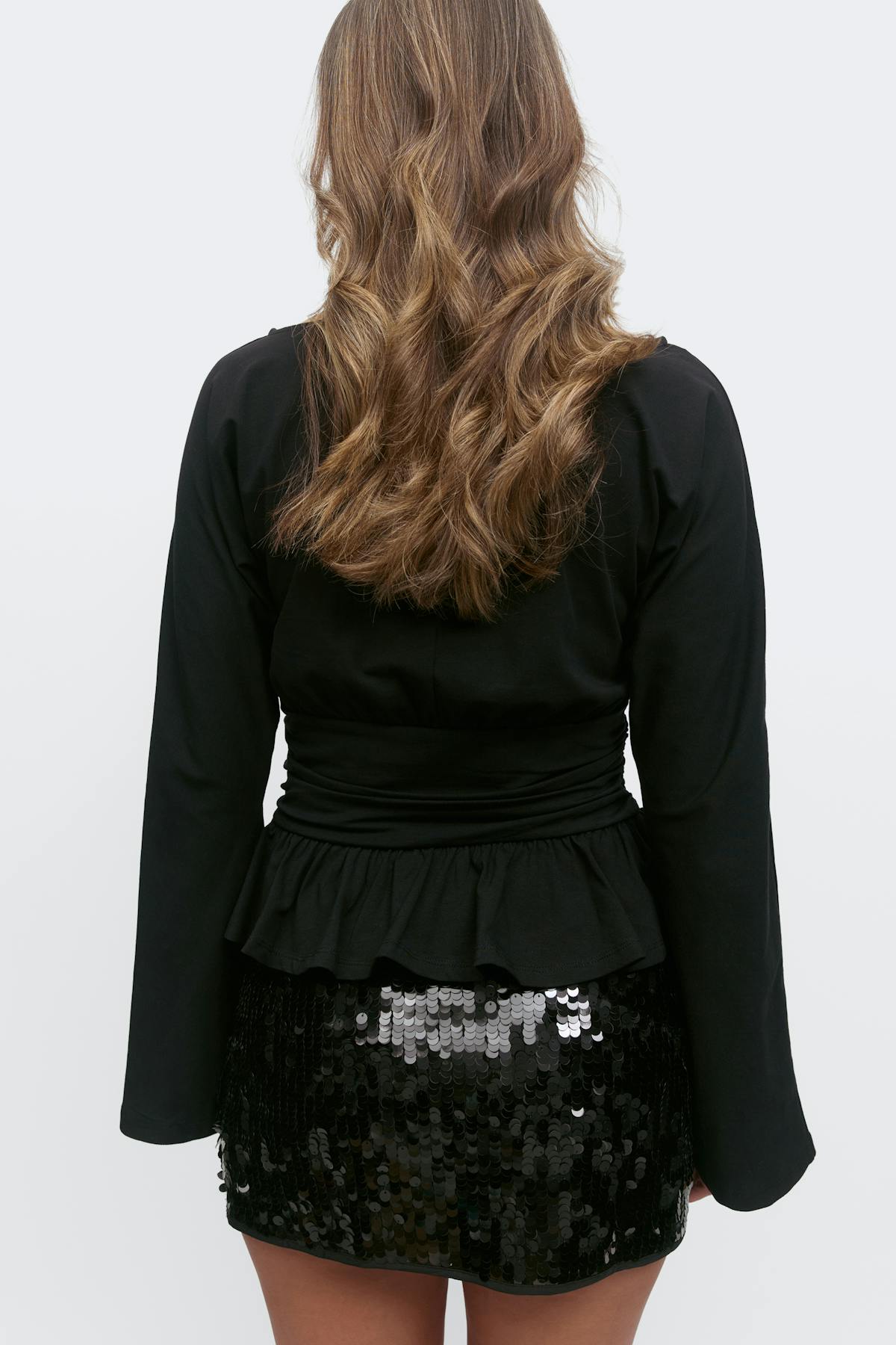 14+ ruched long sleeve top