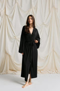 Balloon sleeve loungewear robe
