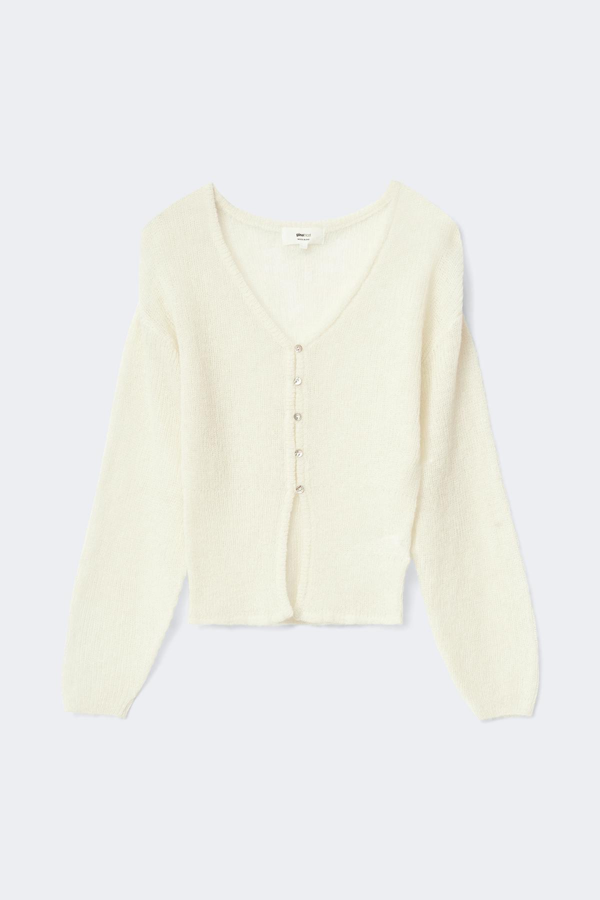 Knitted sheer cardigan