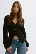 Knitted sheer cardigan