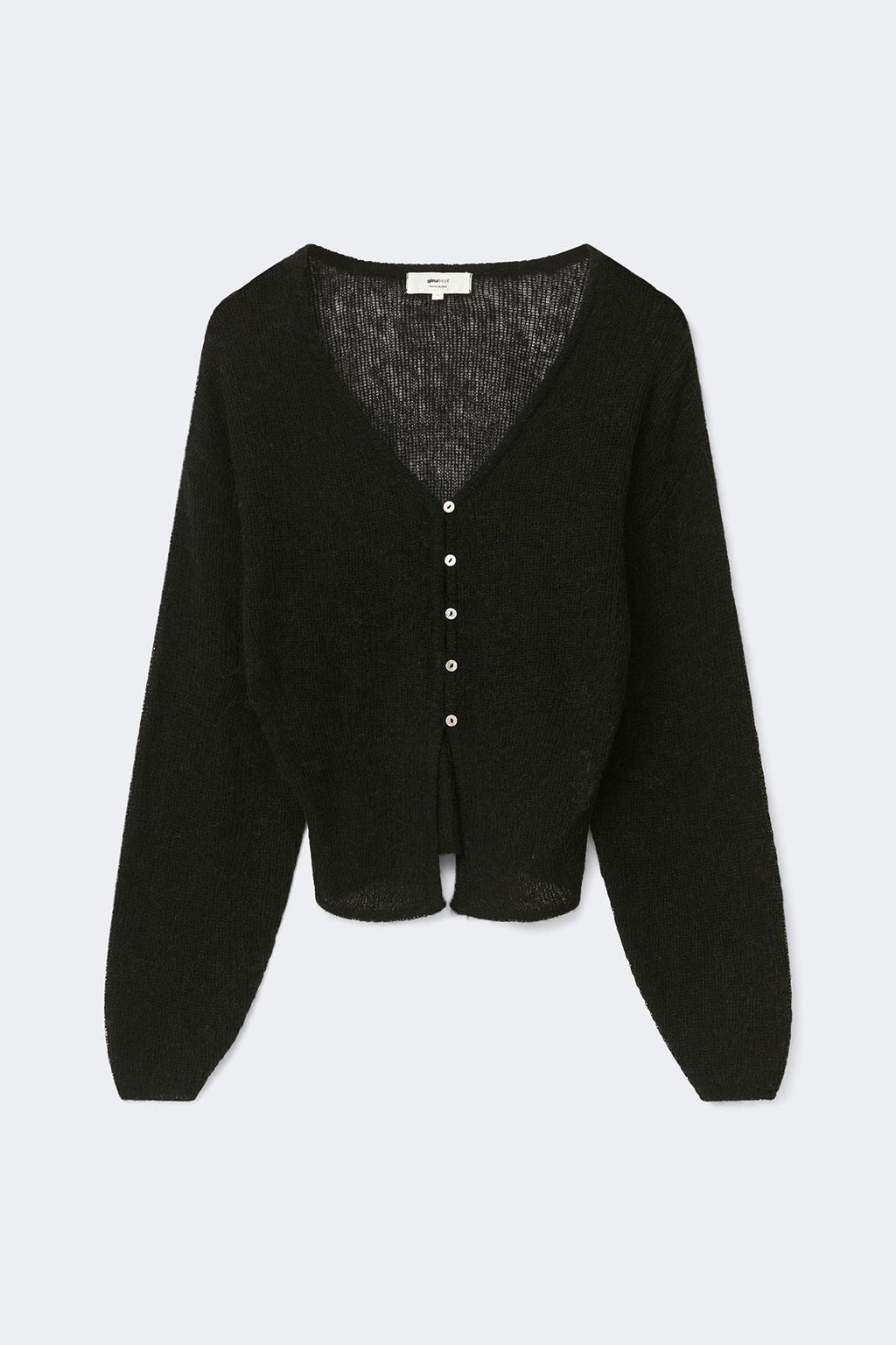 Knitted sheer cardigan