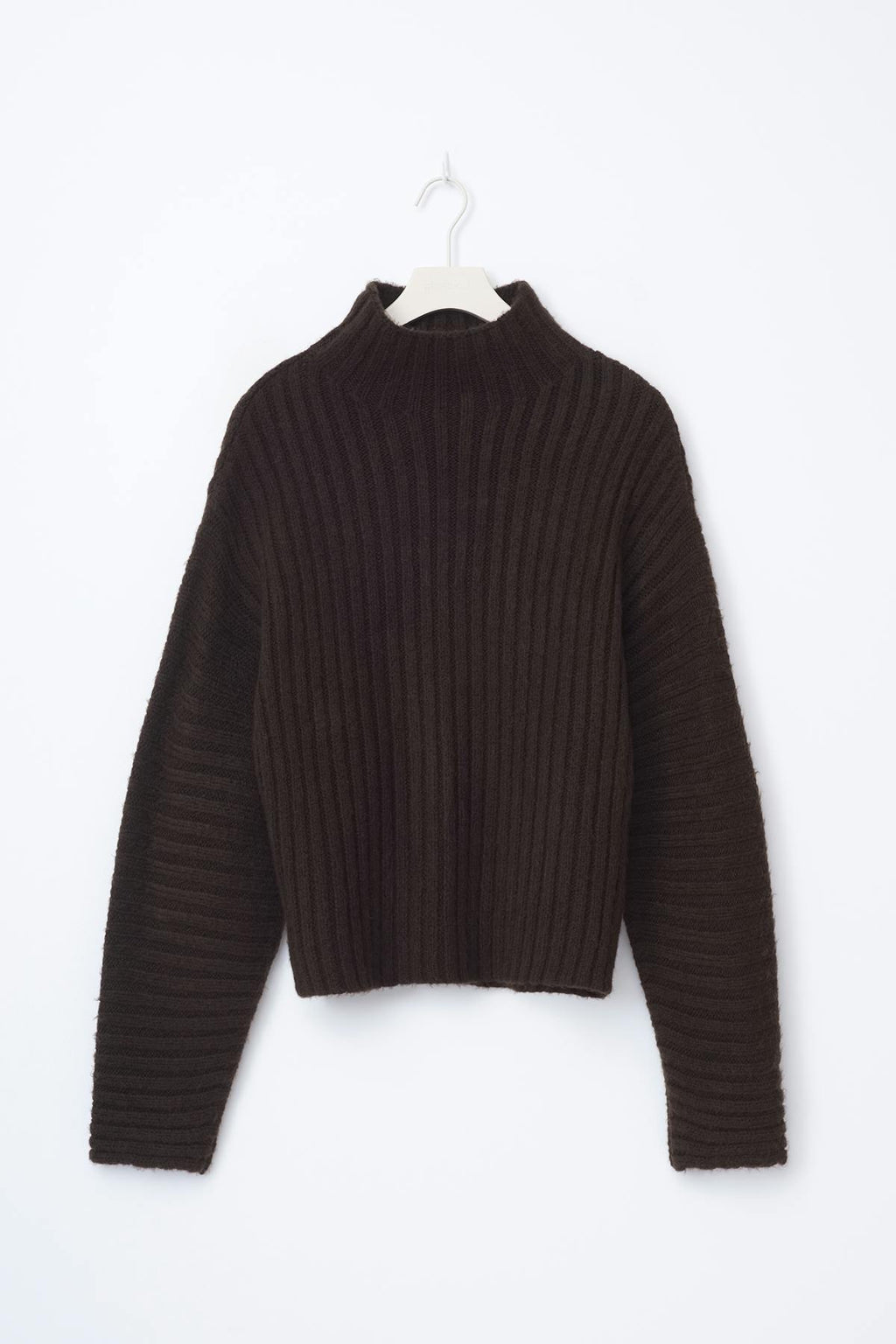Chunky turtleneck knit sweater