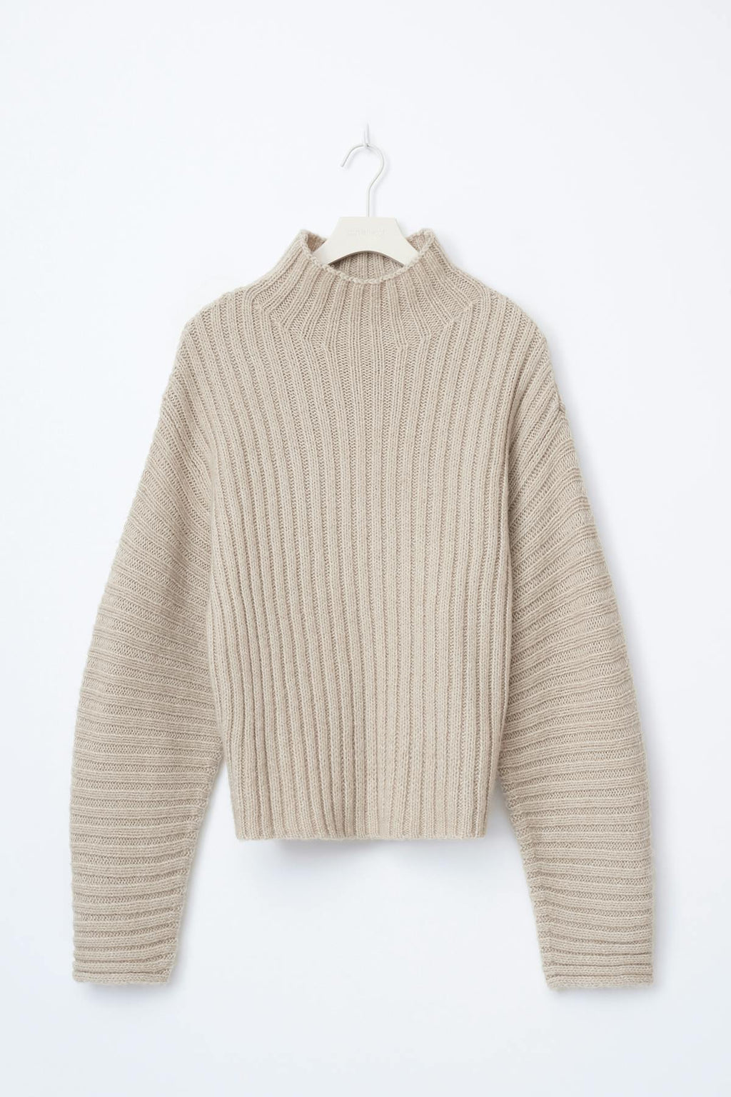 Chunky turtleneck knit sweater