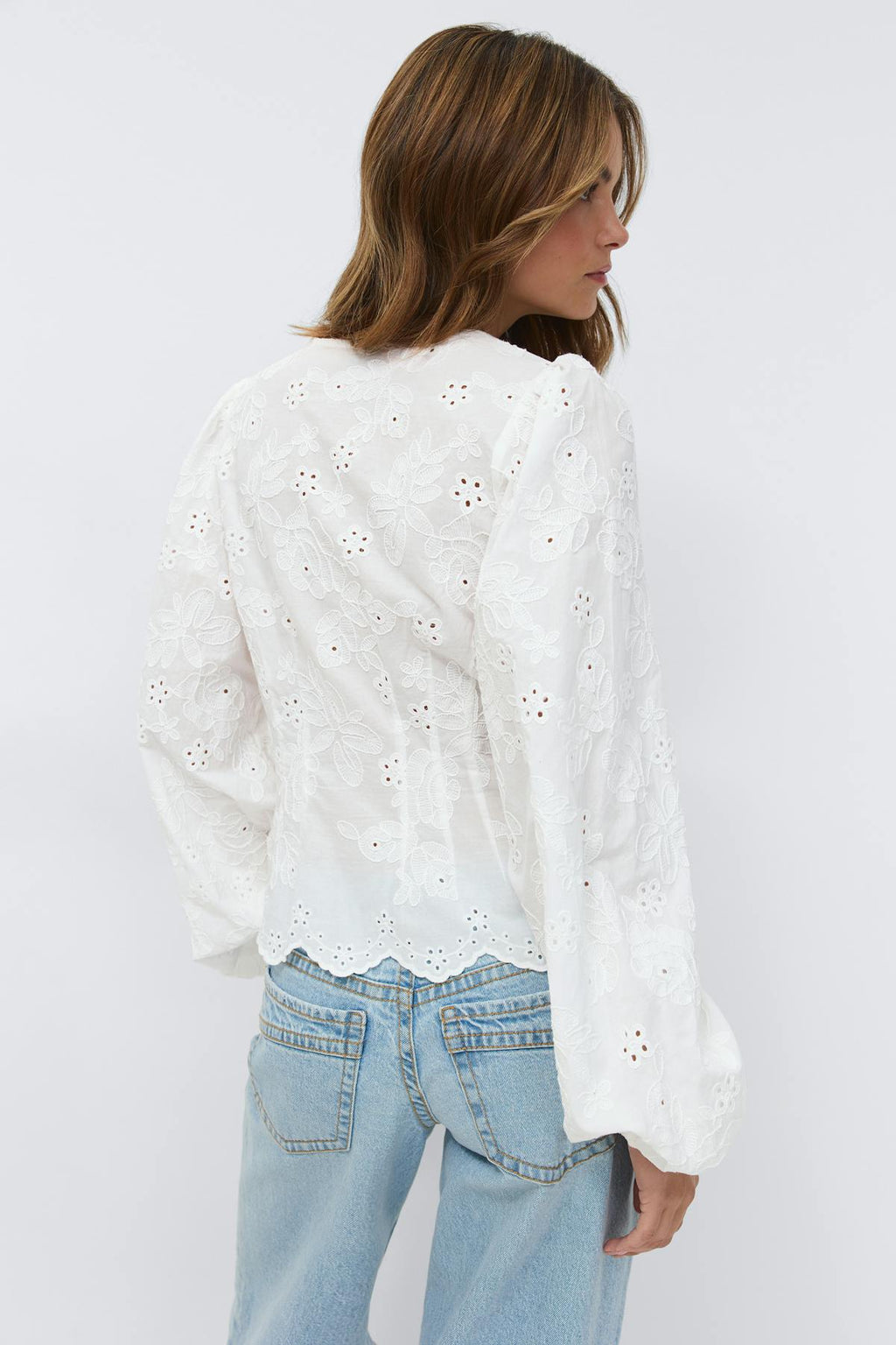 Balloon sleeve blouse