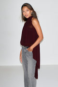 Halterneck tunic top