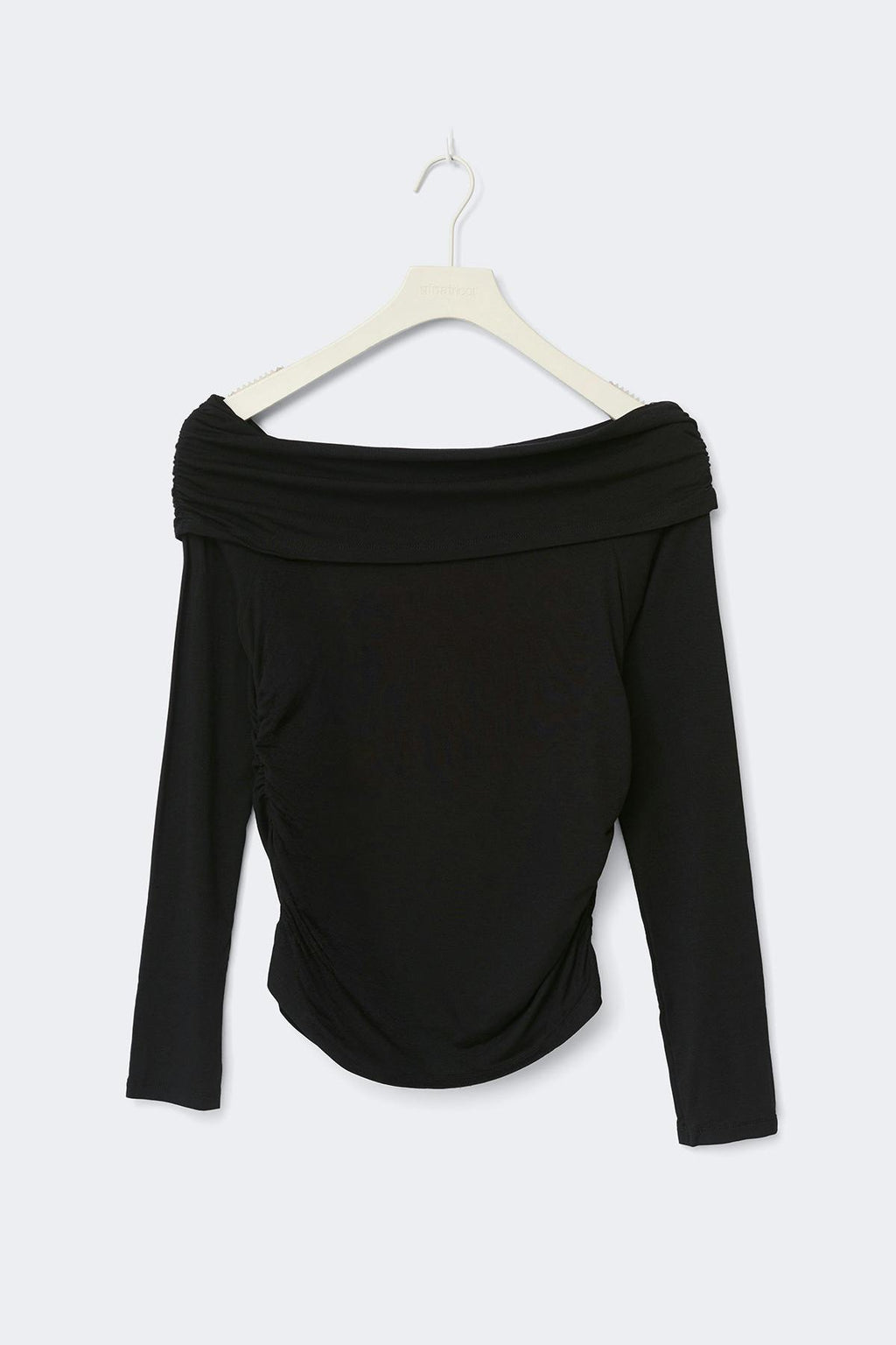 Y ruched off shoulder top