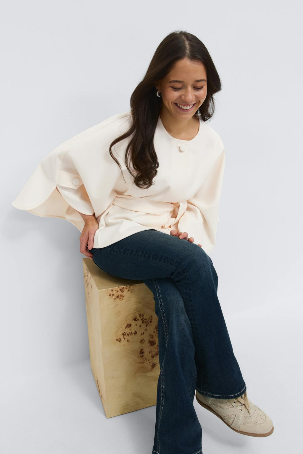 14+ belted cape