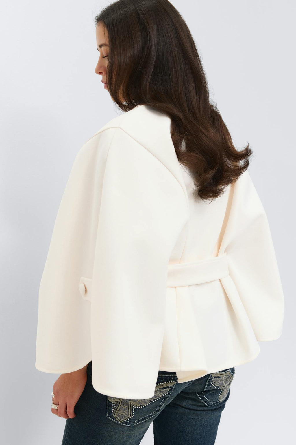 14+ belted cape