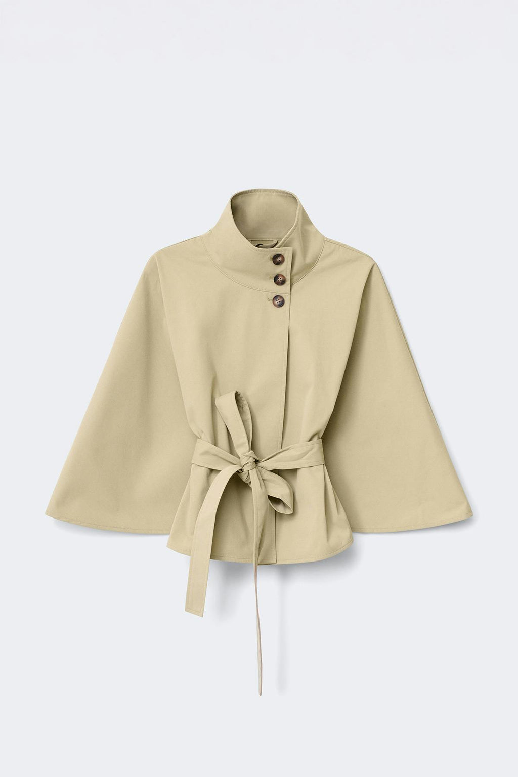 14+ belted trench cape