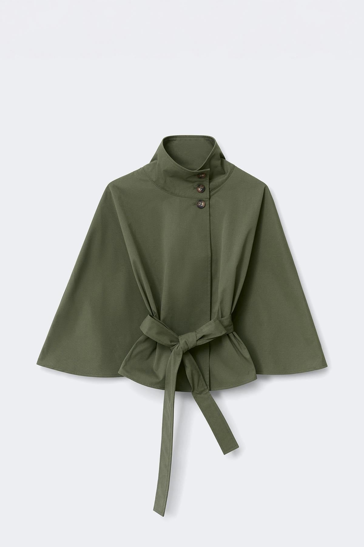 14+ belted trench cape