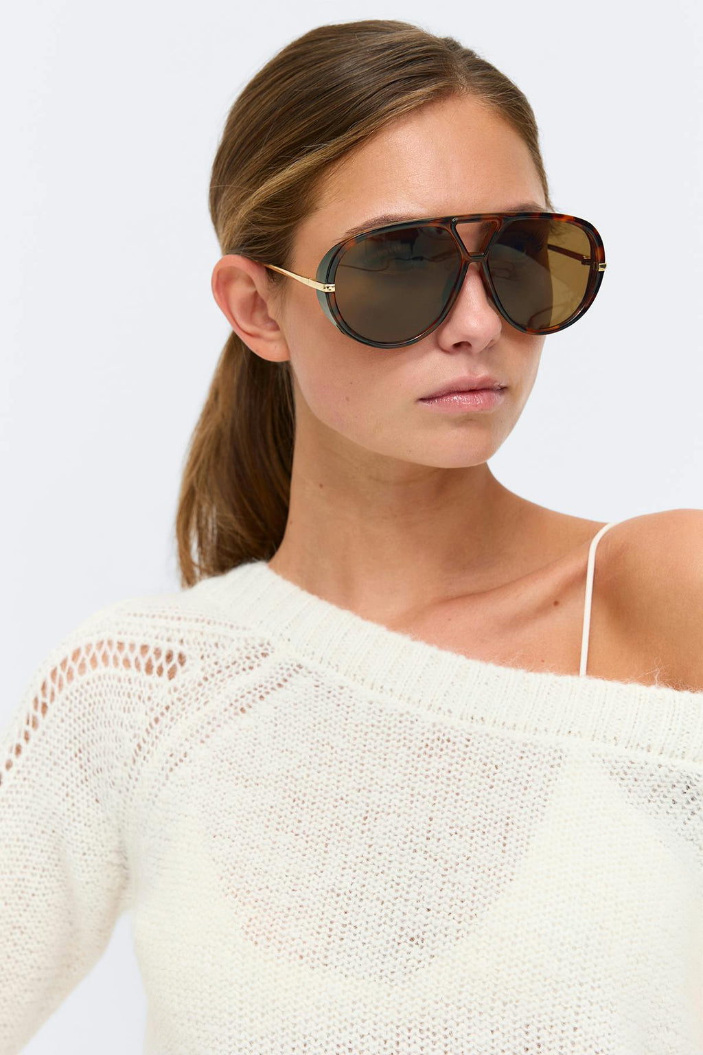 Bold aviator sunglasses