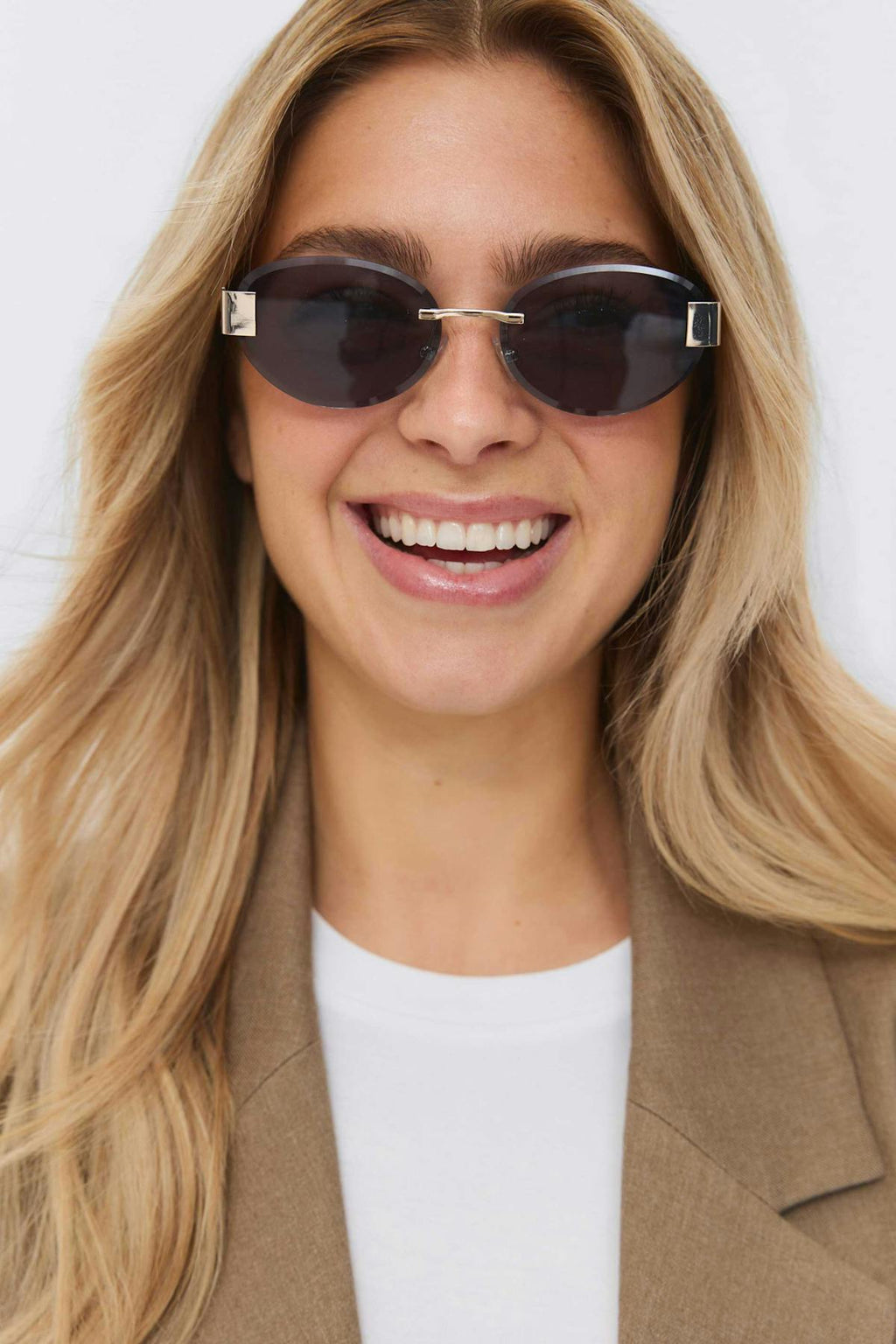 Rimless sunglasses