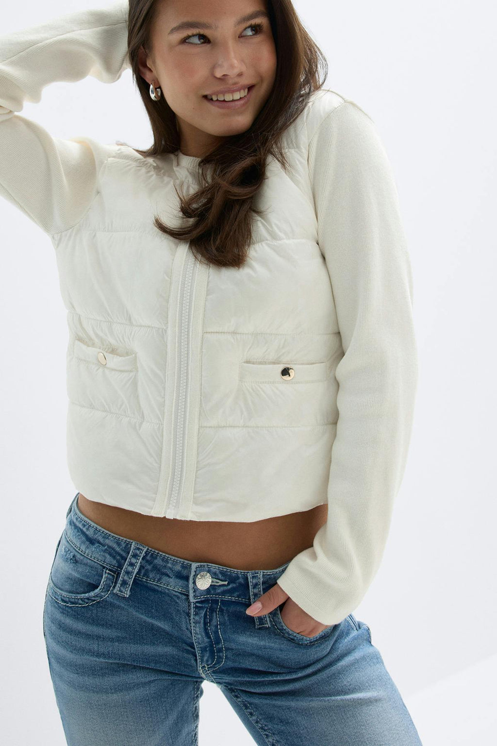 Y padded rib jacket