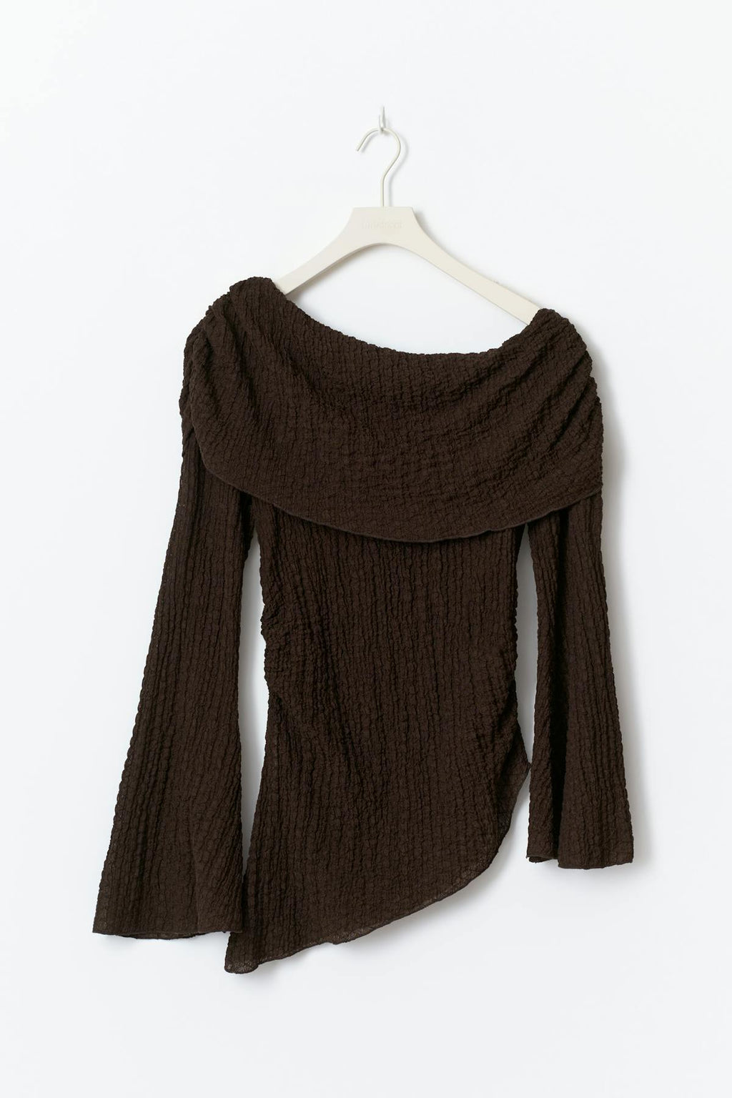 Draped textured top