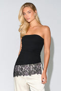 Lace tube top