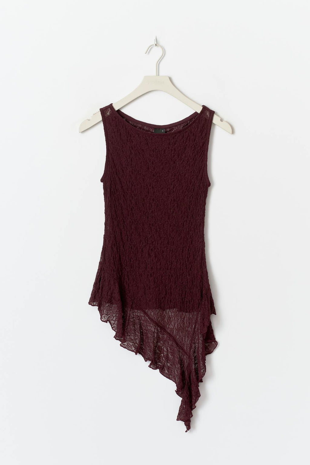 Asymmetric lace top