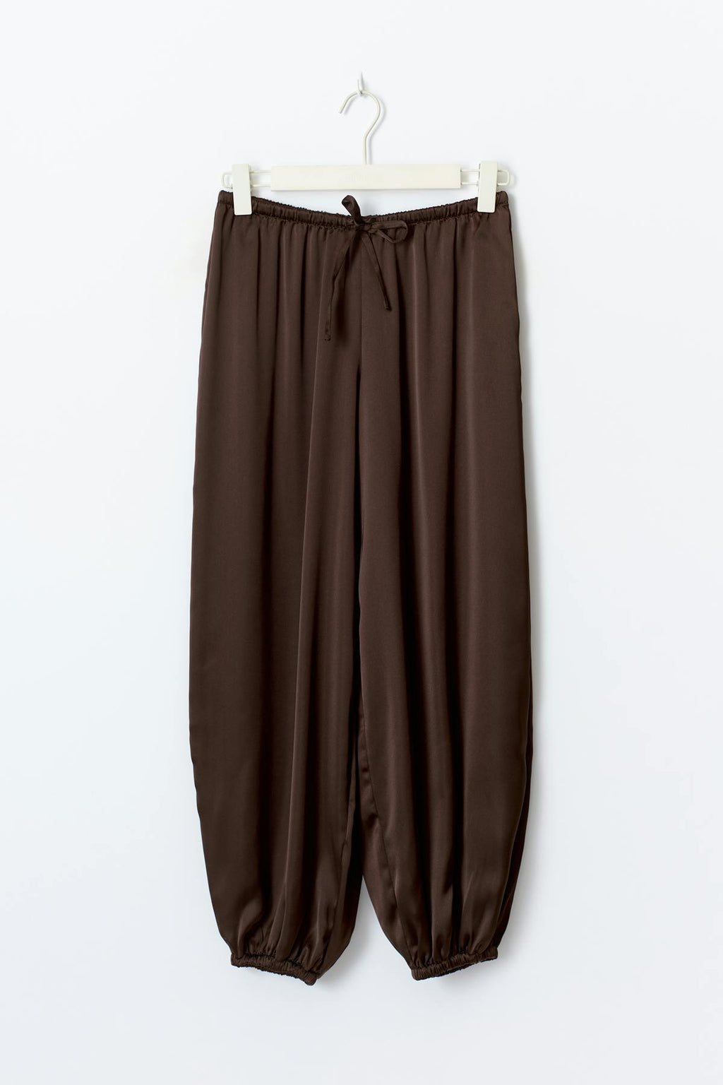 Satin balloon trousers