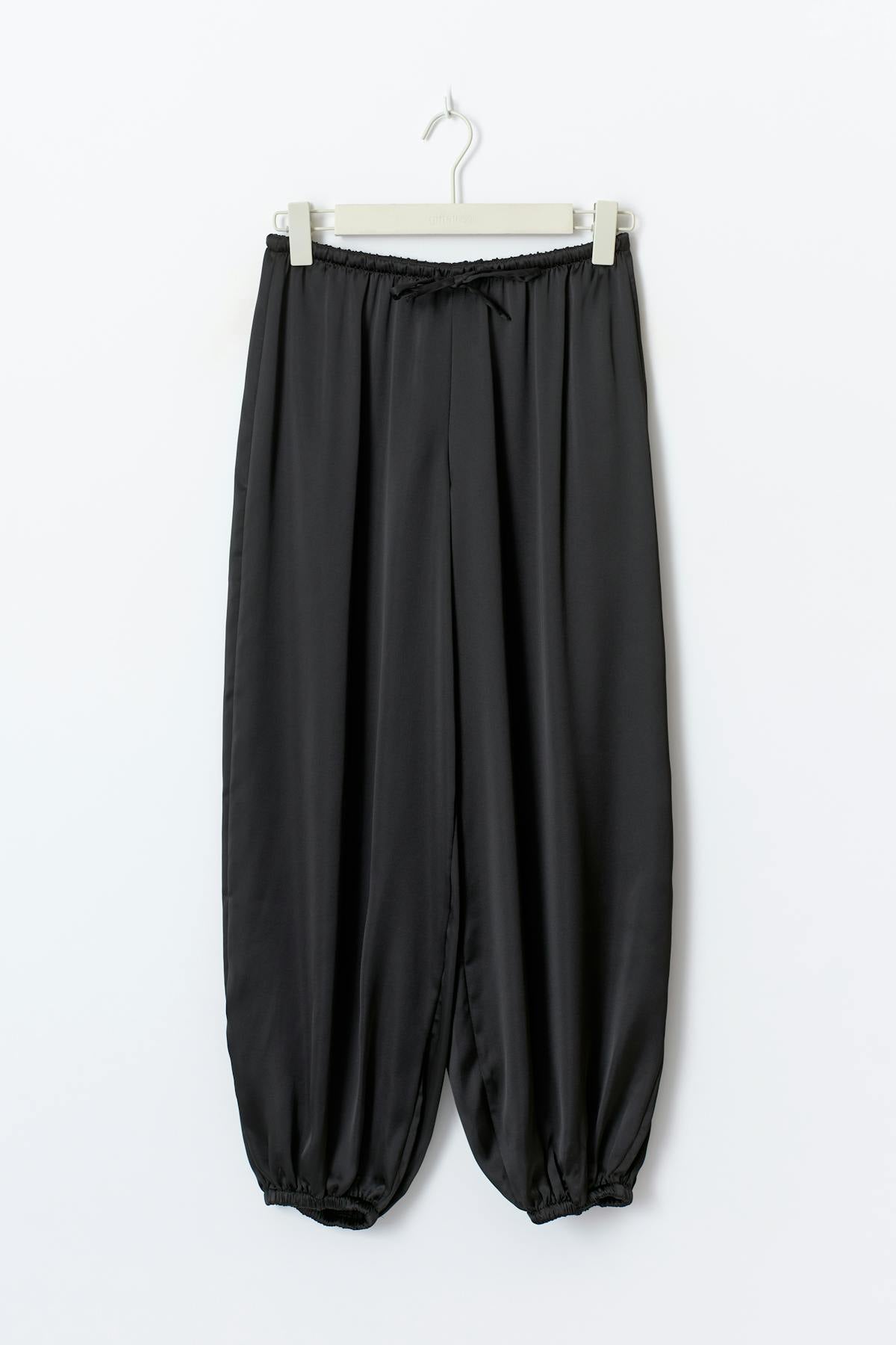Satin balloon trousers