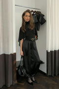 Satin balloon trousers