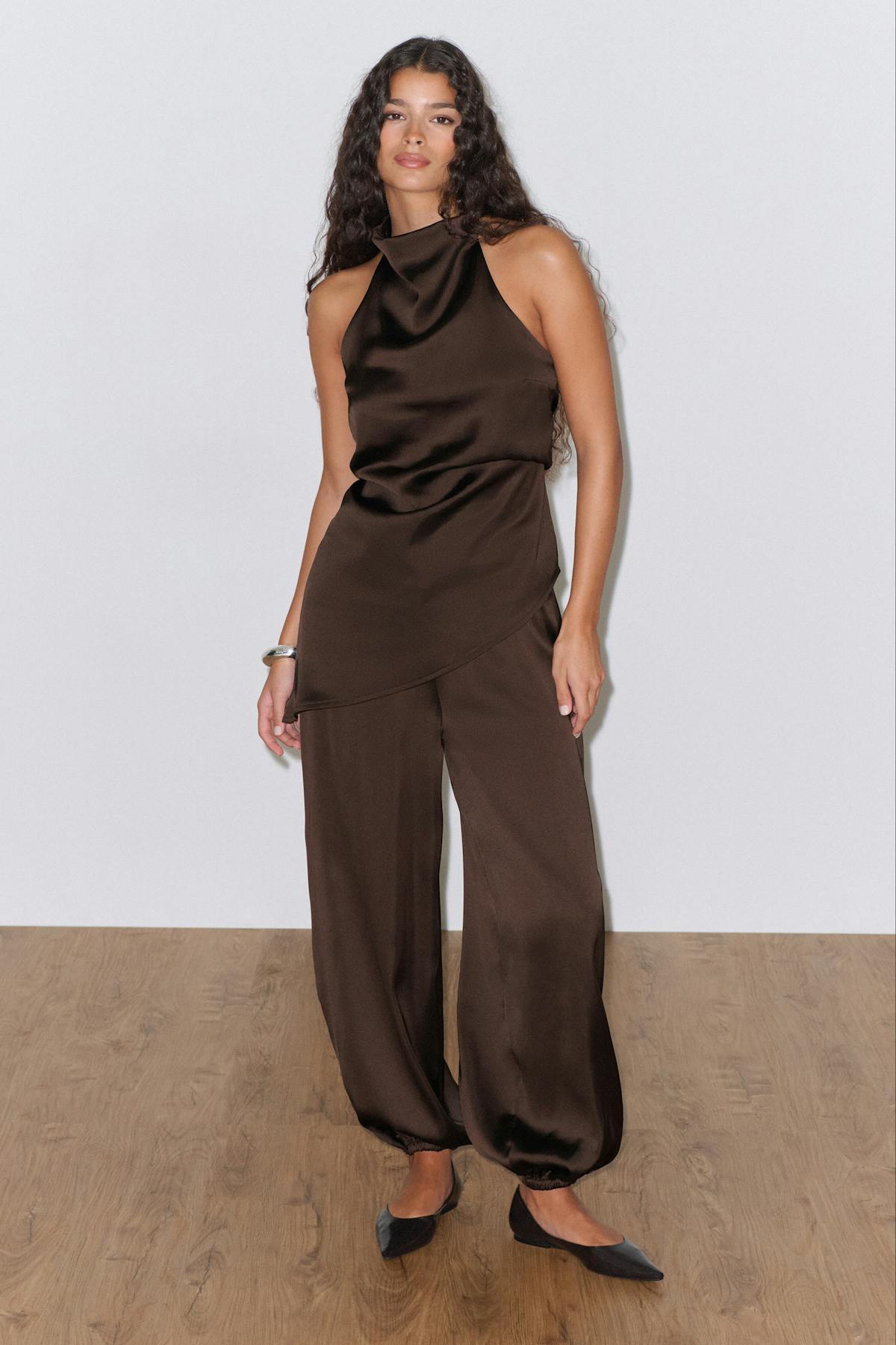 Halterneck tunic top