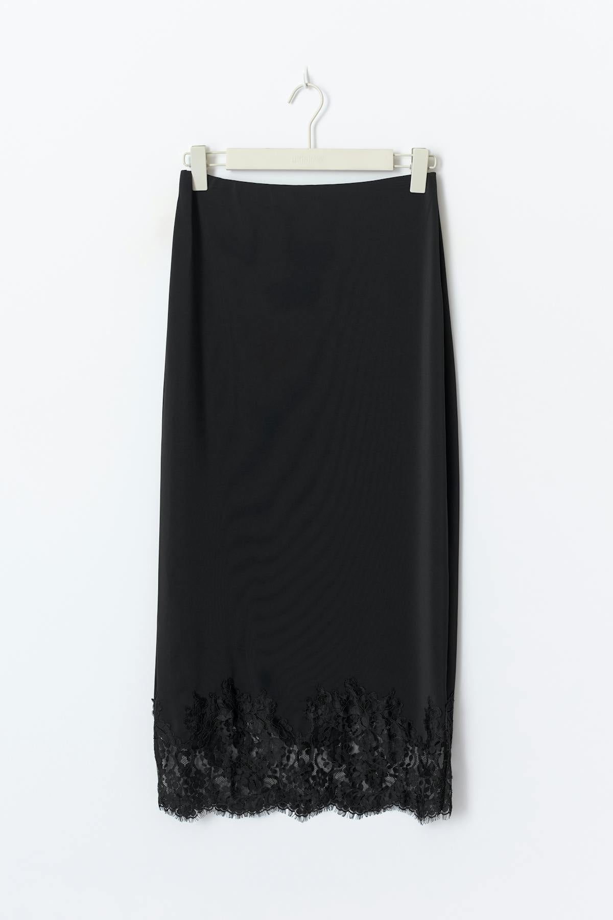 Lace midi skirt