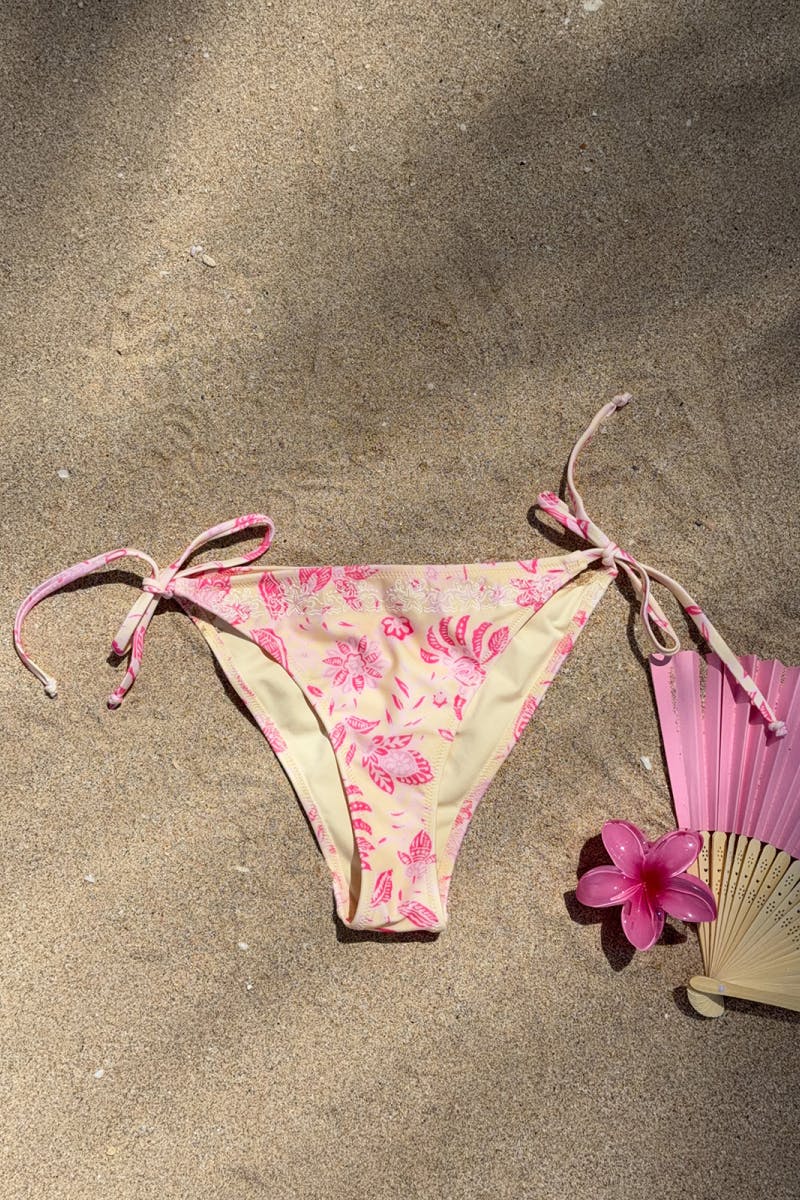 14+ coral cheeky bikini bottom