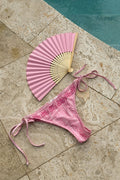 14+ coral cheeky bikini bottom