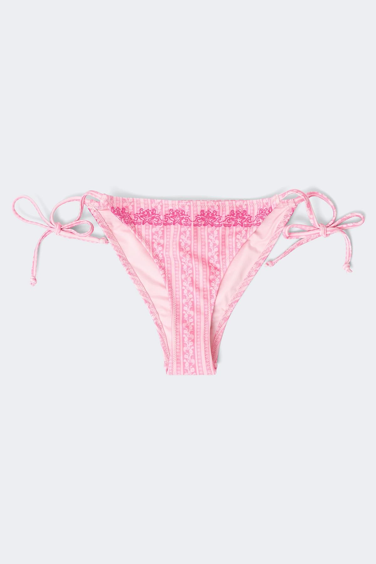 14+ coral cheeky bikini bottom