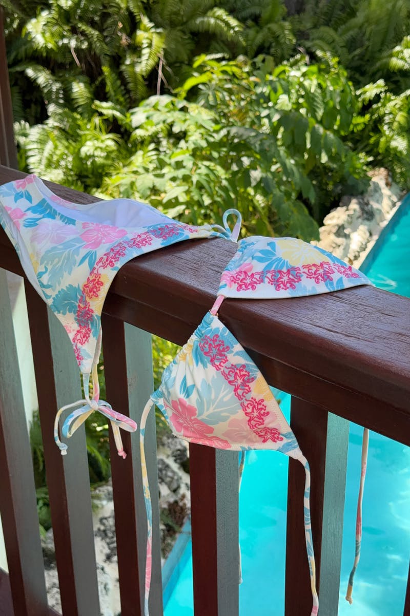 14+ coral cheeky bikini bottom