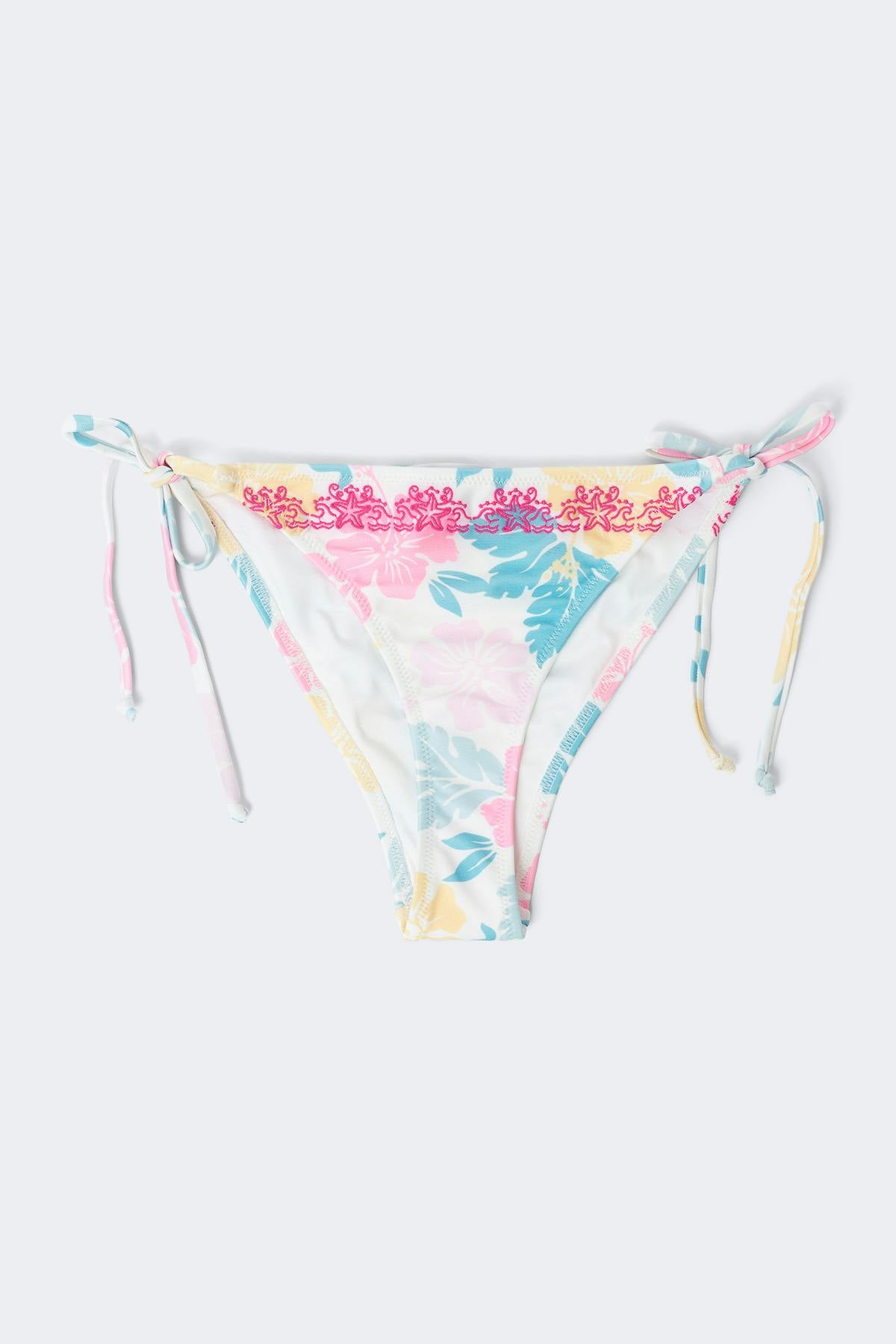 14+ coral cheeky bikini bottom