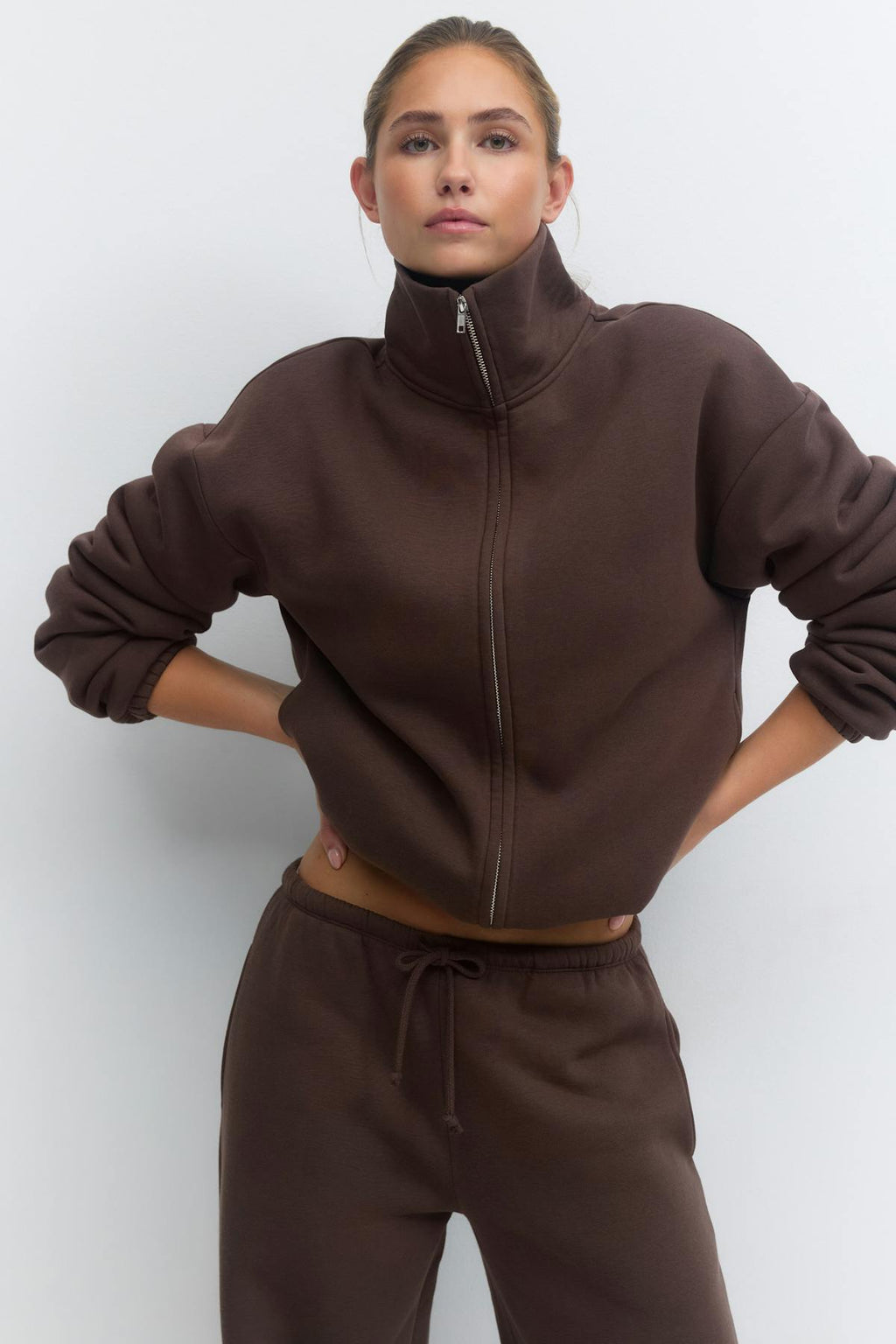 Soft sport zip sweater
