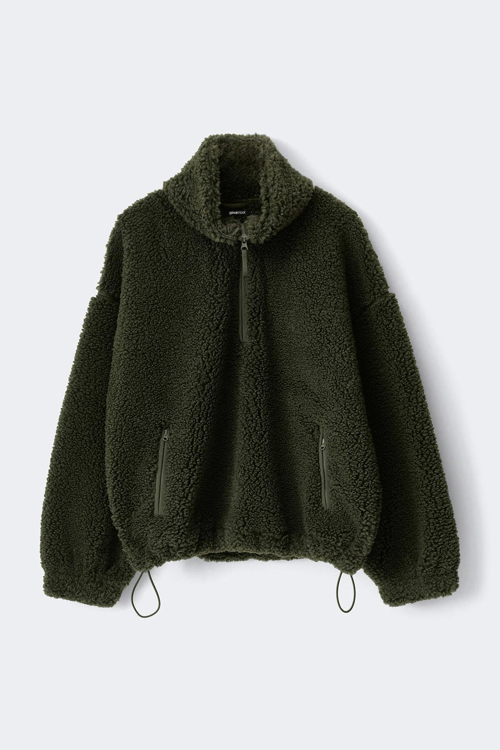 Half zip pile jacket