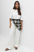 Embroidery hip scarf